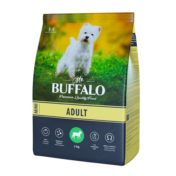 Mr.Buffalo ADULT MINI Cухой корм для взрослых собак мелких пород с Ягненком