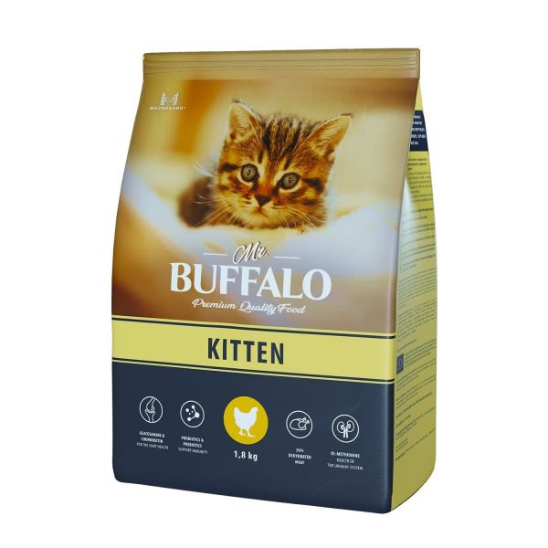 Mr.Buffalo Kitten Cухой корм для котят с Курицей