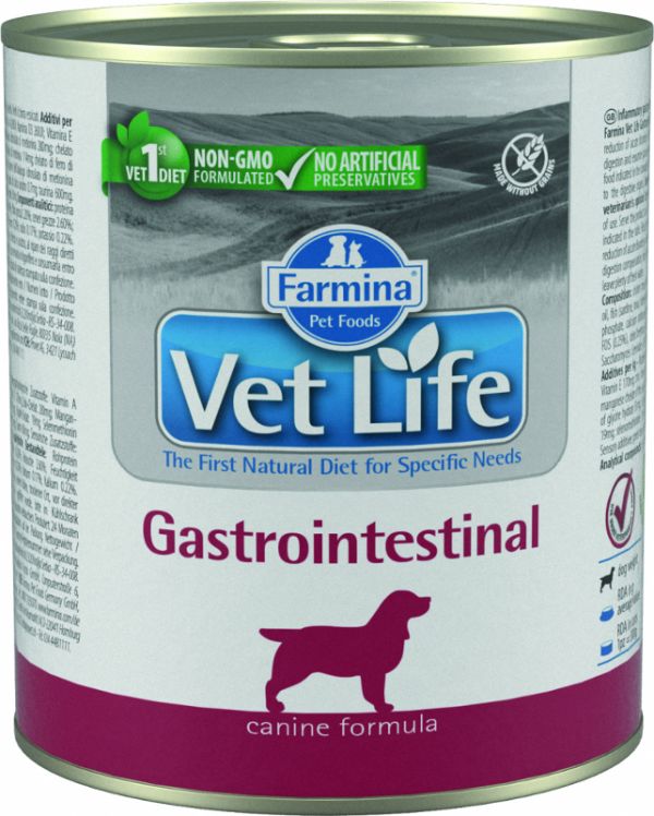 Farmina Консервы Vet Life Dog Лечебные консервы для собак - гастроинтестинал