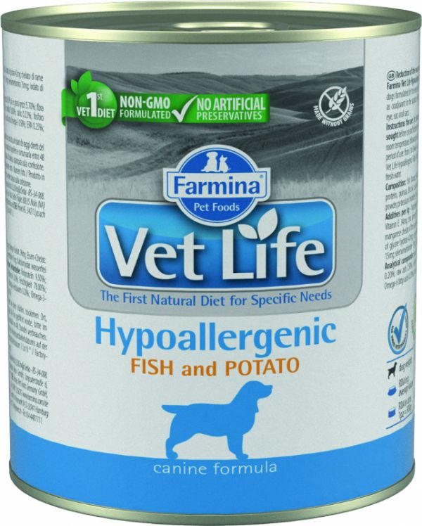 Farmina Консервы VL Лечебные консервы для собак гипоаллергеник рыба с картофелем
