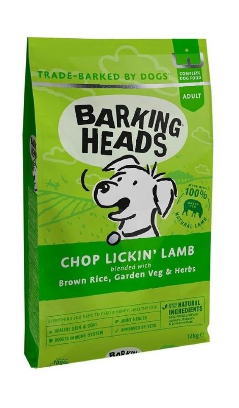 Barking Heads Chop Lickin Lamb  Сухой корм для взрослых собак с ягненком и рисом "Мечты о ягненке"