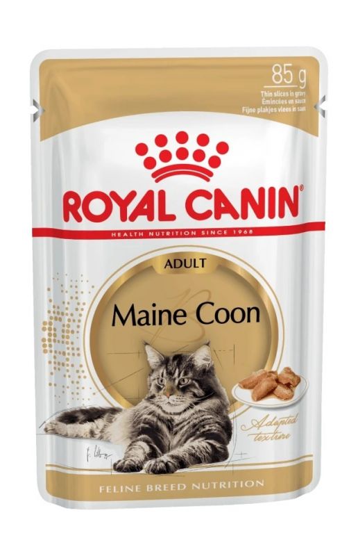 Royal Canin Паучи Maine Coon Влажный корм в соусе для кошек породы Мейн-Кун