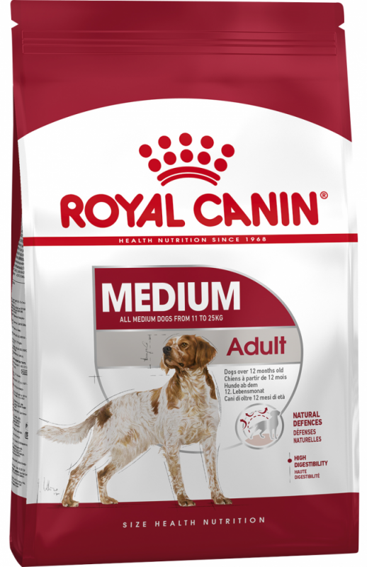 Royal Canin Medium Adult для взрослых собак средних пород от 12 месяцев до 7 лет