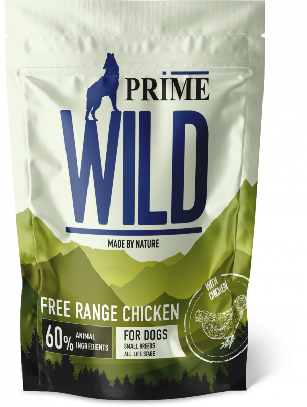 PRIME WILD GF FREE RANGE - Сухой беззерновой корм для щенков и собак мелких пород с Курицей