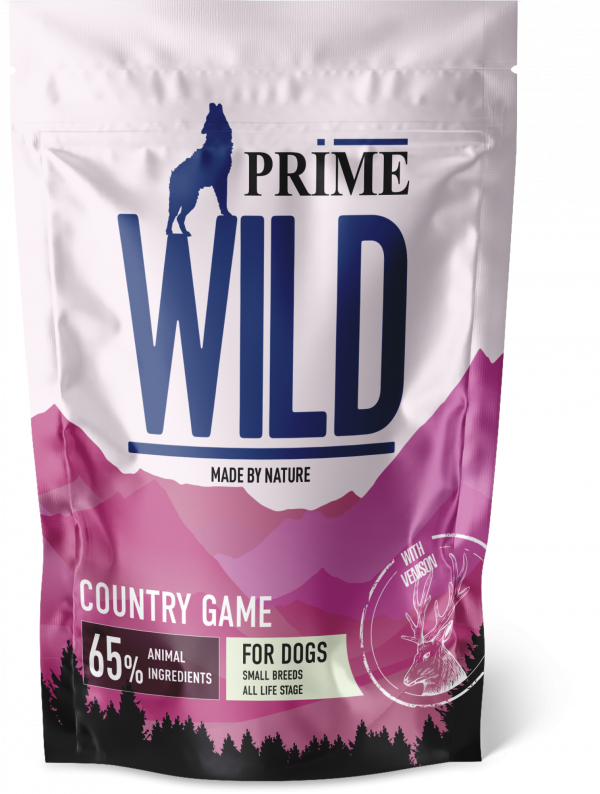PRIME WILD GF COUNRTY GAME - Сухой беззерновой корм для щенков и собак мелких пород с Уткой и олениной