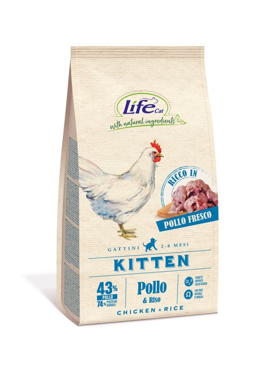 Lifecat Kitten Chicken - Сухой корм для котят со свежей курицей