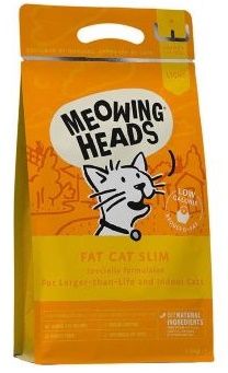 Meowing Heads Fat Cat Slim  сухой корм для кошек с избыточным весом с курицей и лососем "Худеющий толстячок"
