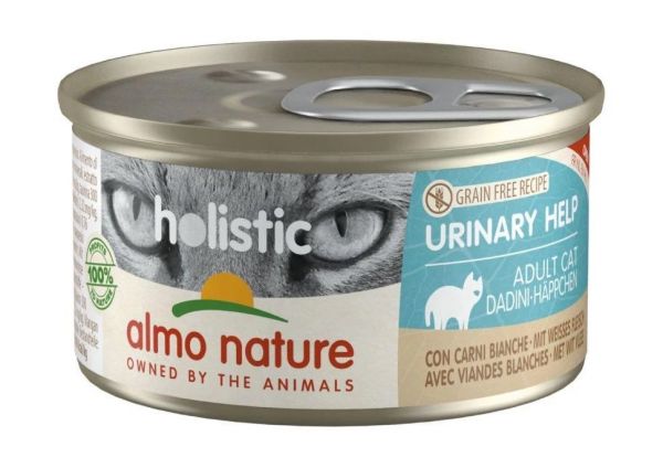 Almo Nature Holistic Urinary Help - Консервы для кошек, профилактика МКБ, с белым мясом