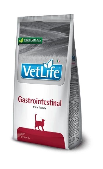 Farmina Vet Life Cat GastroIntestinal Лечебный корм для кошек с проблемами ЖКТ