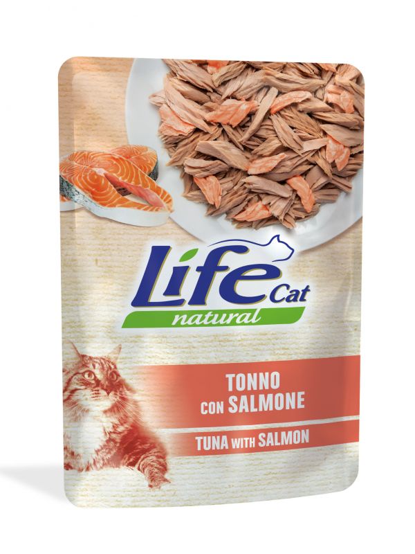 Lifecat tuna with salmon - Паучи для кошек тунец с лососем