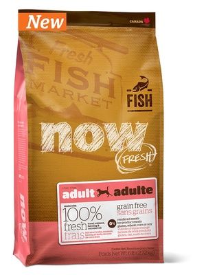 NOW Fresh «Adult Fish» для взрослых собак с чувствительным пищеварением, беззерновой с форелью, лососем и сельдью