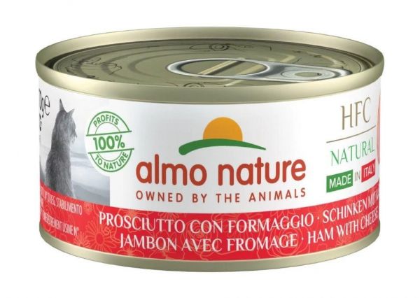 Almo Nature - Консервы для Кошек Ветчина с пармезаном - Natural Ham with Parmigiano