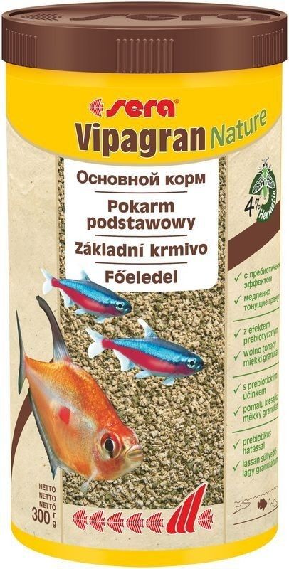 Vipagran 1000мл. гранулированный корм для декоративных рыб. 1/3