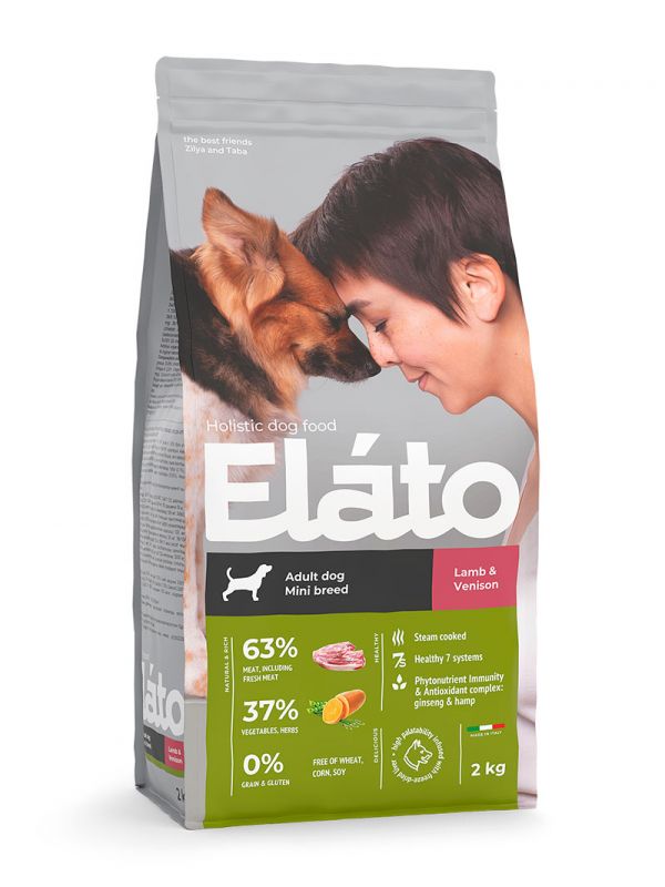Elato Holistic Сухой корм для собак мелких пород с Ягненком и Олениной