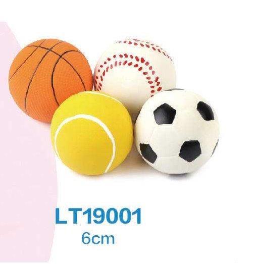 Игрушка для собак "Чистый котик" Мяч 6см футбольный, резина LT19001