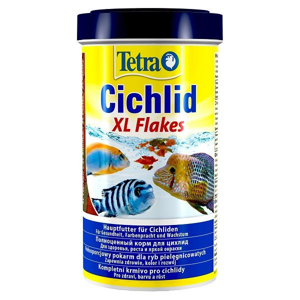 Cichlid XL Flocken  500мл. хлопья для всех видов цихлид и крупных рыб.