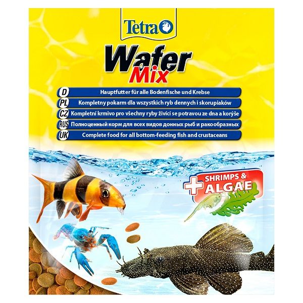 Wafer Mix - Корм для травоядных, донных рыб с добавлением креветок