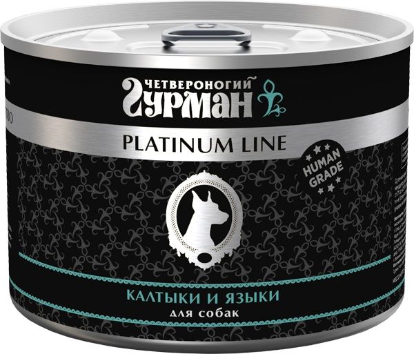 Четвероногий Гурман Platinum Line Консервы для собак, калтыки и языки в желе