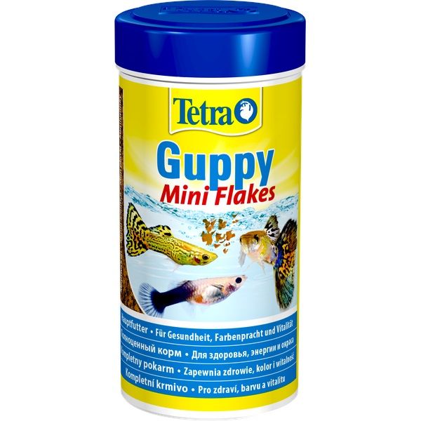 Guppy Flakes 250мл. хлопья для всех видов гуппи и других живородящих рыб.