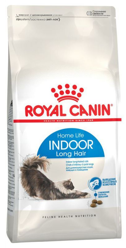 Royal Canin «Indoor Long Hair» Сухой корм для длинношерстных кошек живущих в помещении