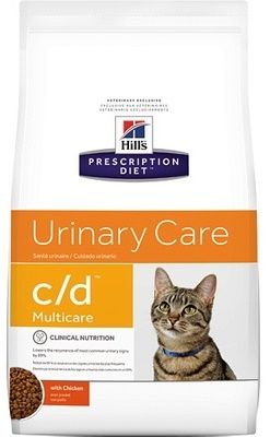 Hill's Prescription Diet c/d Urinary Care - Сухой диетический корм для кошек при профилактике цистита и мочекаменной болезни (МКБ), с курицей