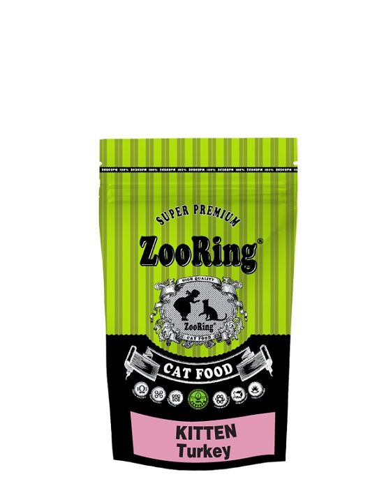 ZooRing Kitten Turkey - Сухой корм для котят с Индейкой