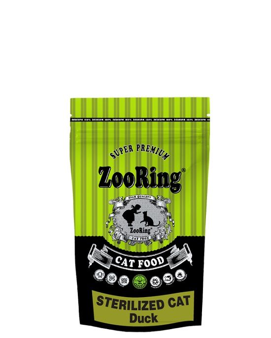 ZooRing Sterilized Cat Duck  - Сухой корм для стерилизованных кошек с Уткой
