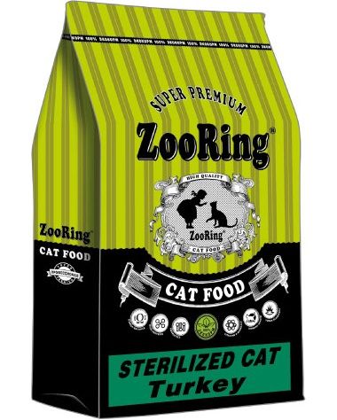ZooRing Sterilized Cat Turkey - Сухой корм для стерилизованных кошек с Индейкой