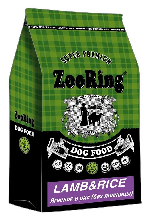 ZooRing Mini Lamb&Rice - Сухой корм для взрослых собак Мелких пород с Ягненком и рисом