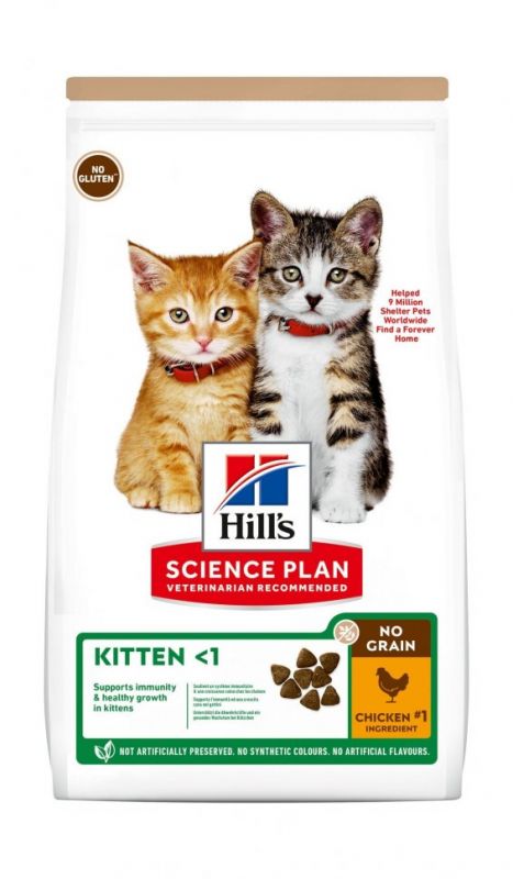 Hill's Kitten - Сухой беззерновой корм для котят с цыпленком