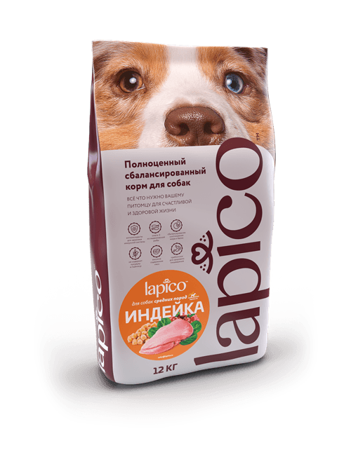 Lapico Advanced (Лапико)  Сухой корм для взрослых собак средних пород с индейкой