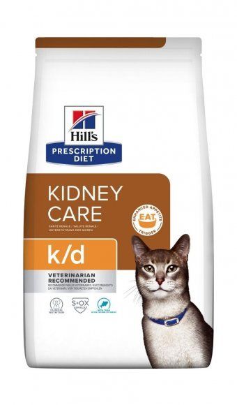 Hill's Prescription Diet k/d Kidney Care - Сухой диетический корм для кошек при профилактике заболеваний почек с курицей