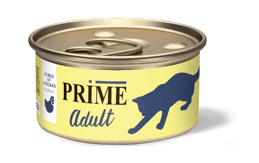 Prime - Консервы для взрослых кошек, Курица, Кусочки в соусе