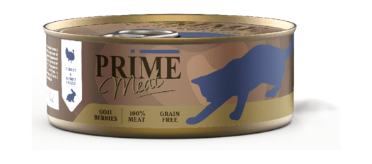 Prime Meat - Консервы для взрослых кошек, Индейка с Кроликом, Филе в желе