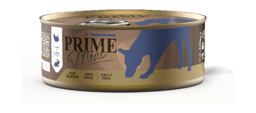 Prime Meat - Консервы для собак, Индейка с Кроликом, Филе в желе