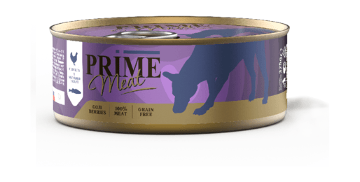 Prime Meat - Консервы для собак, Курица со Скумбрией, Филе в желе