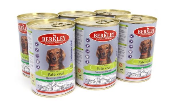 Беркли № 2 - Консервы для собак, паштет из телятины