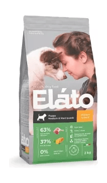 Elato Holistic корм для щенков средних и крупных пород с Курицей и Уткой