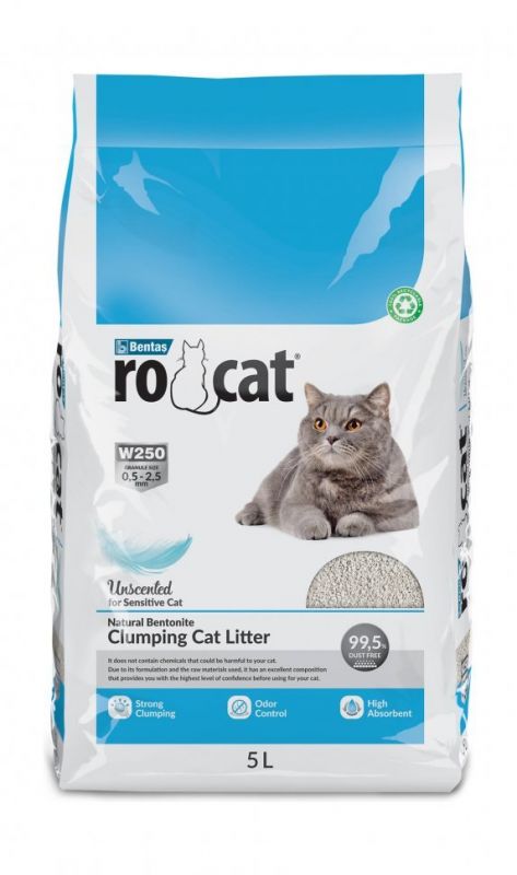 Ro Cat Natural - Комкующийся наполнитель без пыли "Натуральный"