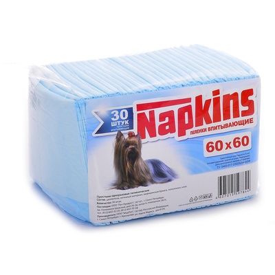 NAPKINS впитывающие пеленки для собак 60х60 см