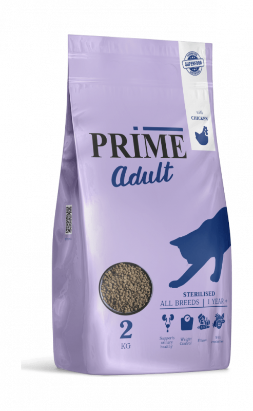PRIME Sterilised - Сухой корм для стерилизованных кошек, с Курицей