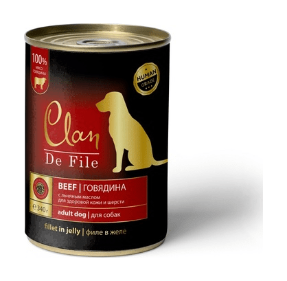 CLAN De File - Консервы для собак  Говядина