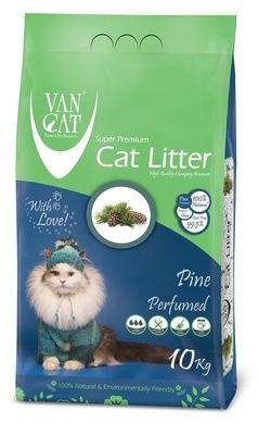 Van Cat Комкующийся наполнитель без пыли с ароматом Соснового леса - Pine