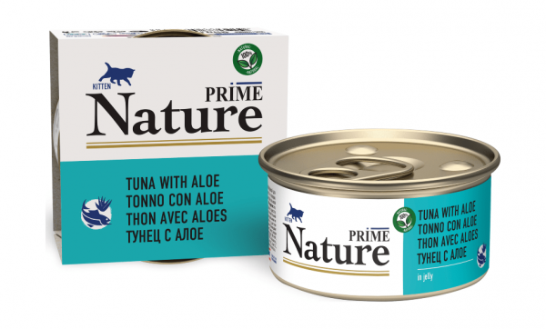 Prime Nature - Консервы для котят, тунец с алоэ
