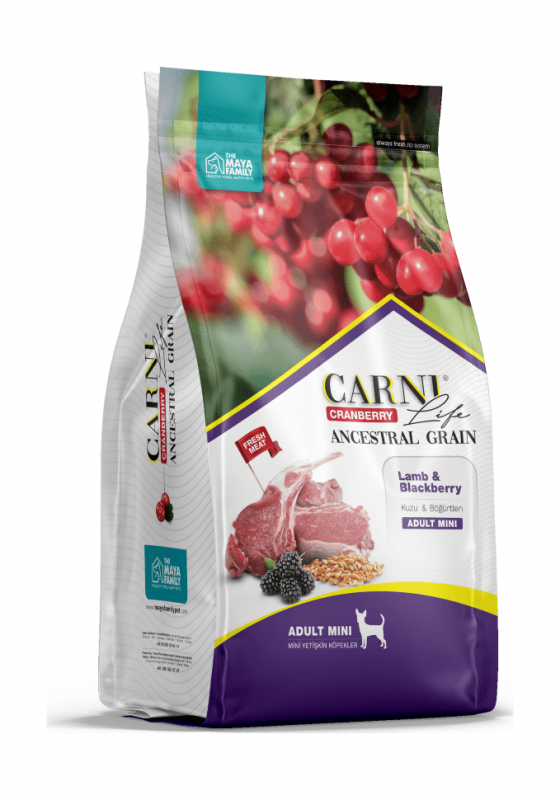 Carni Life Mini - Сухой корм для собак мелких пород - Ягненок с ежевикой и клюквой