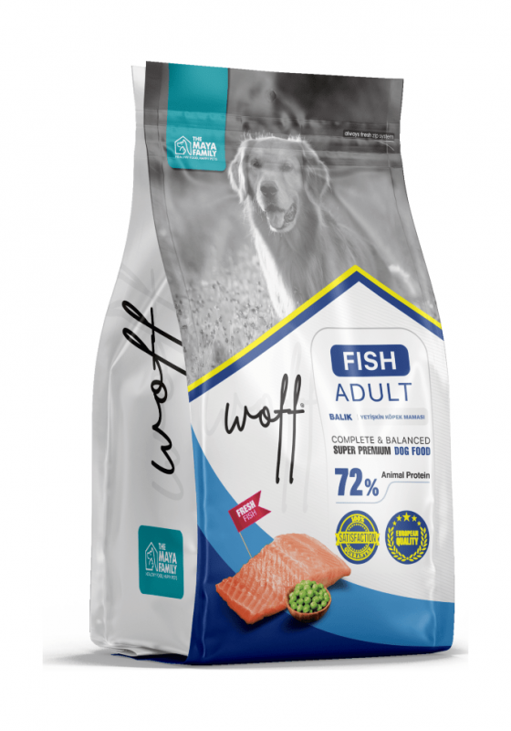 Woff Adult - Сухой корм для взрослых собак с Рыбой