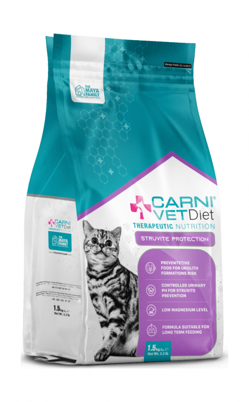 Carni VetDiet CAT STRUVITE PROTECTION - Сухой диетический корм для кошек профилактика струвитов