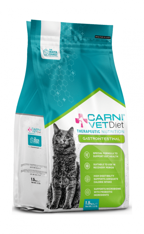 Carni VetDiet CAT GASTROINTESTINAL - Сухой диетический корм для кошек при растройствах ЖКТ