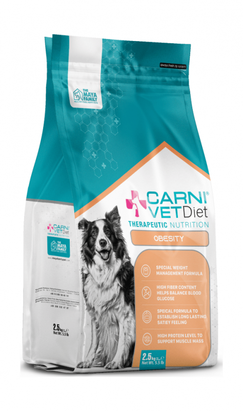 Carni VetDiet DOG OBESITY - Сухой диетический корм для собак при избыточном весе, контроль веса