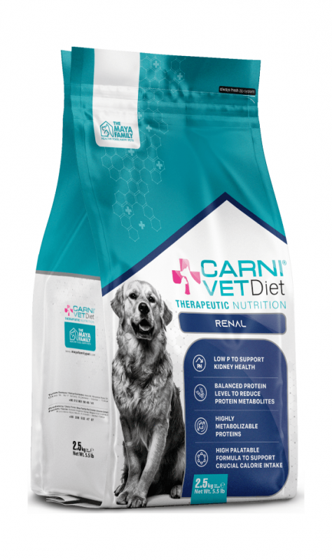 Carni VetDiet DOG RENAL - Сухой диетический корм для собак при ХПН, поддержание здоровья почек